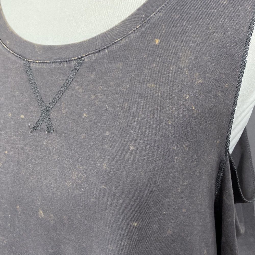 Ash Cold Shoulder Washed Top - Picture 9 of 10